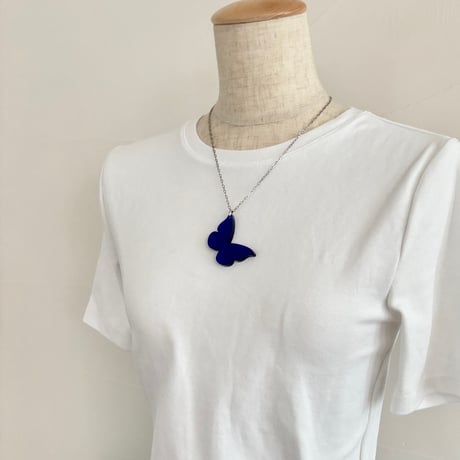 Butterfly Necklace blue