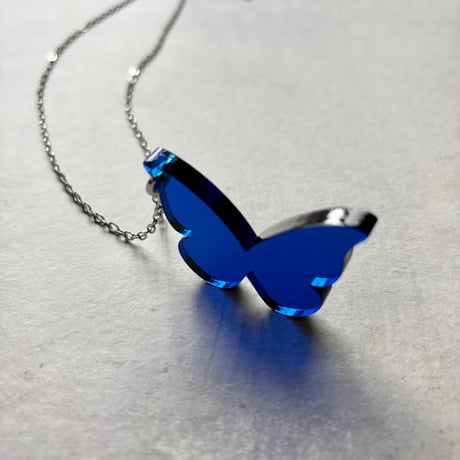 Butterfly Necklace blue