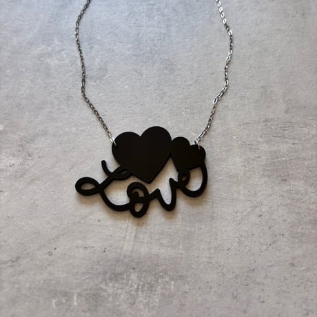 Love Script Necklace