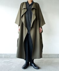 ORI  COAT「ゆったり着られる、生地の耳まで使った綿コート」