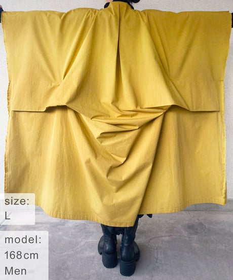 ORI  COAT「ゆったり着られる、生地の耳まで使った綿コート」