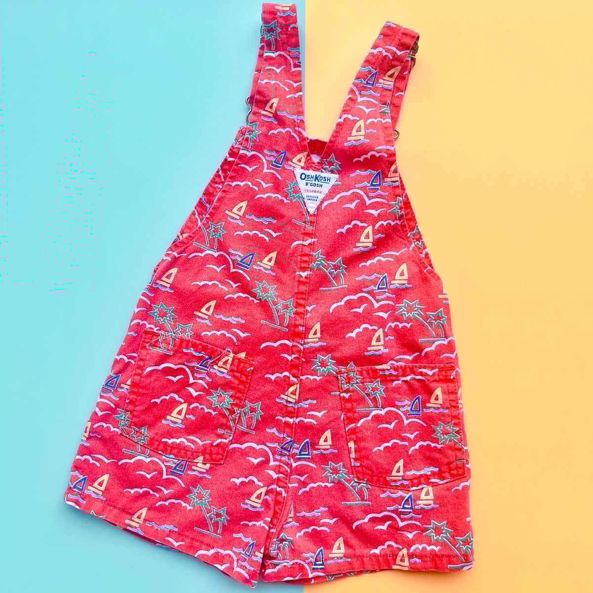 🔵🔴[110~120cm] Oshkosh B'Gosh Red Summer Fun Pri