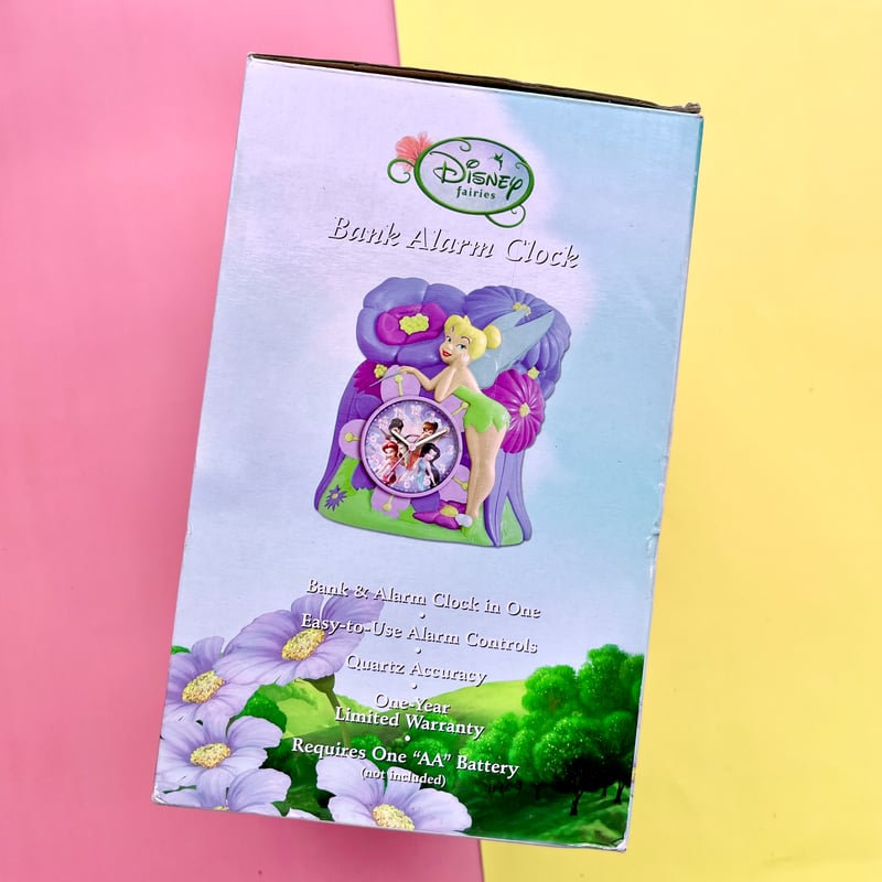Disney Fairies Tinkerbell Clock & Coin Bank | m