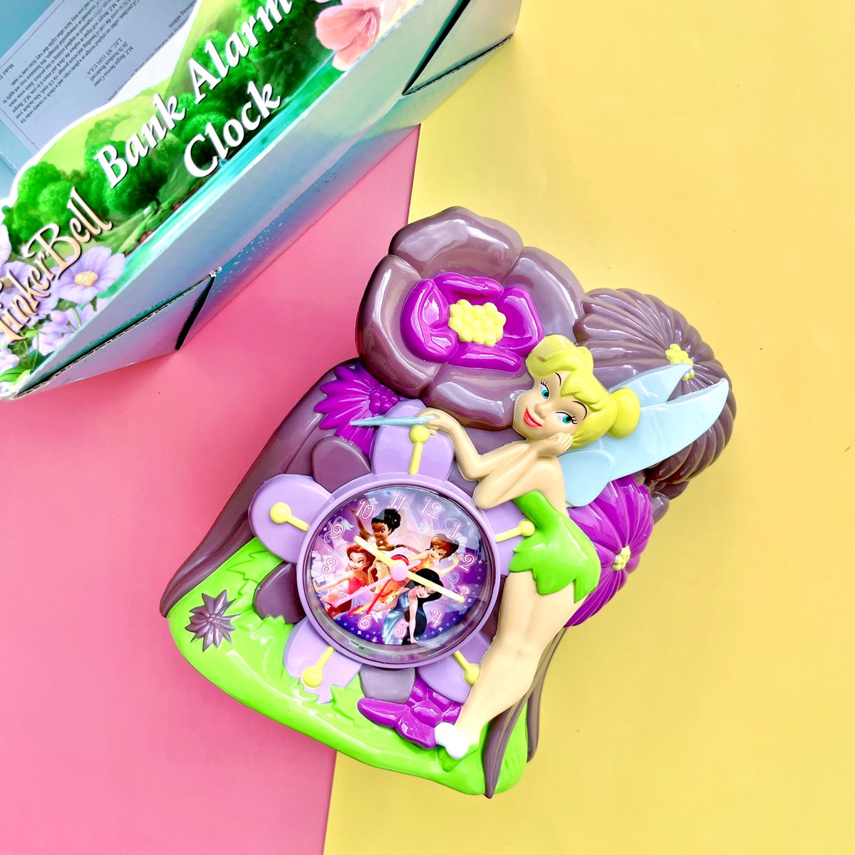 Disney Fairies Tinkerbell Clock & Coin Bank | m