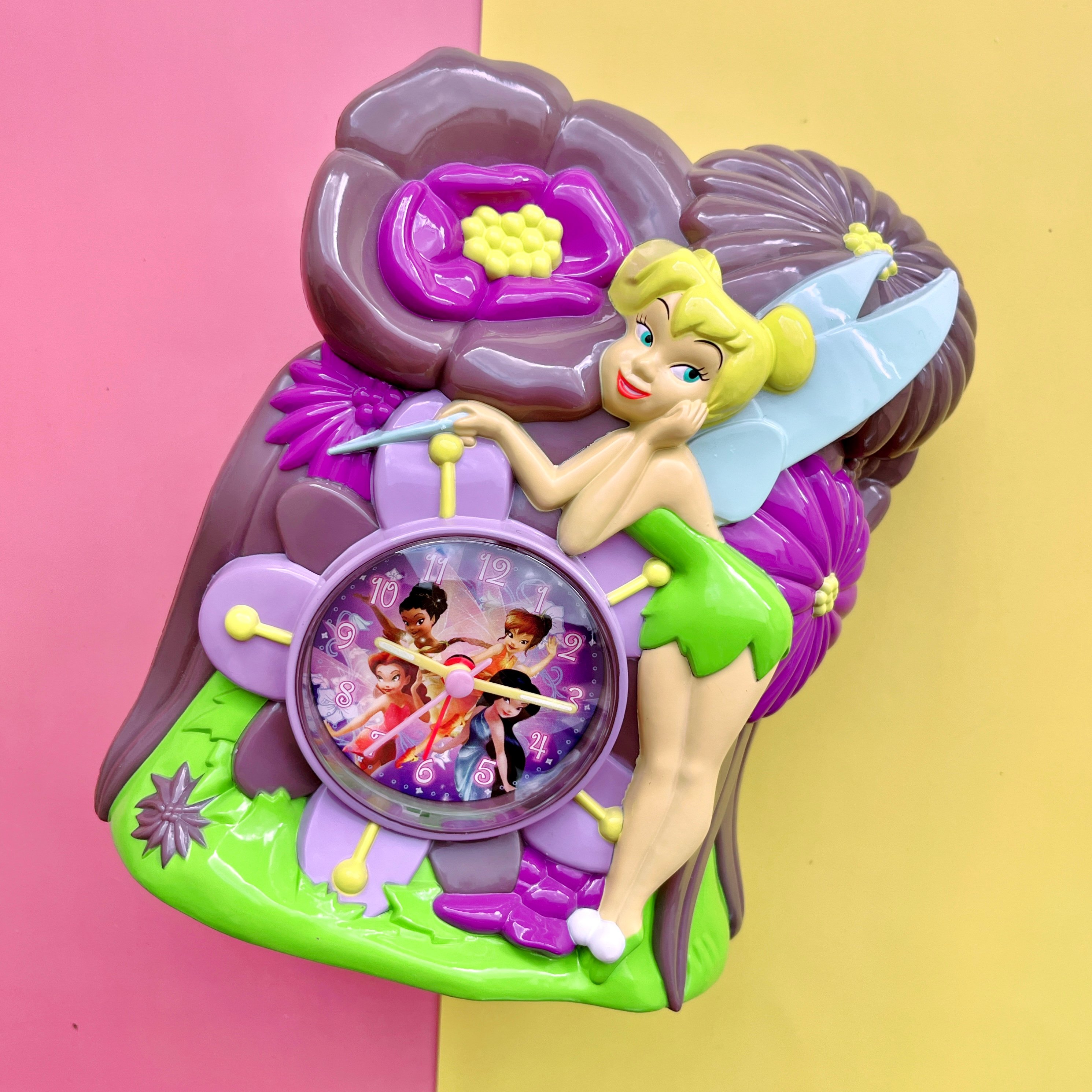 【希少品】ティンカーベル小物入れ付き置物（レディース時計、ピンバッジ付き） original