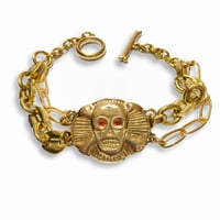 SKULL BRACELET (BRASS)