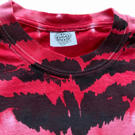 ZEBRA TIE DYE S/S tee (BULL'S EYE RED)