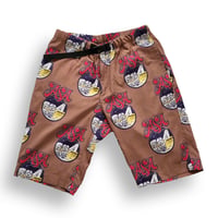 SPACE KIDS総柄ショートパンツ (CIGER BROWN)