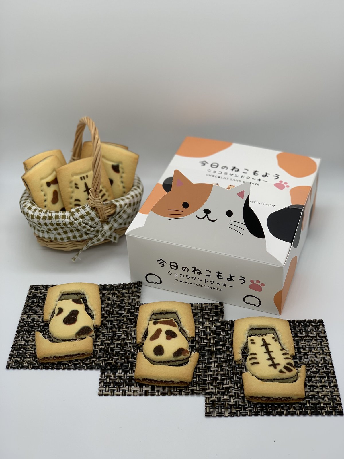 ねこサンド 今日のねこもよう 3種セット | お菓子工房CHALEUR online