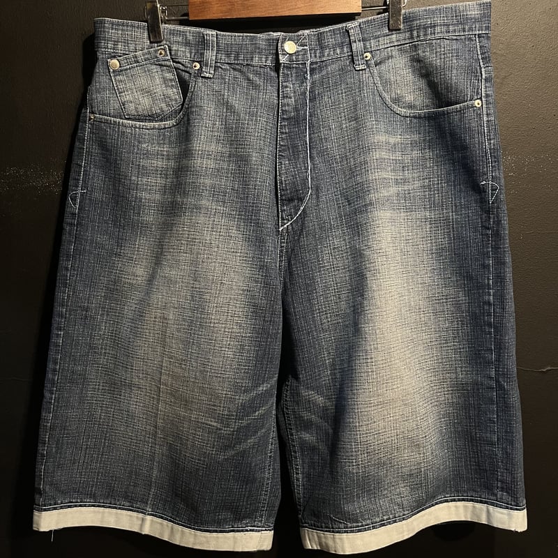 W42】KOMAN JEANS バギーデニムショーツ 裾テープ | 古着屋SANGO