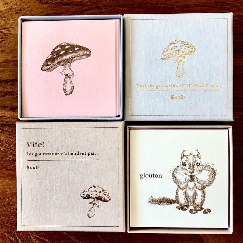 箱入り食いしん坊CARD（トレーシングペーパー封筒10枚入） | Roule