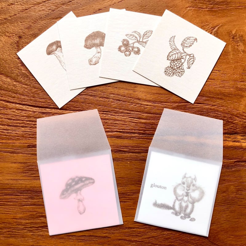 箱入り食いしん坊CARD（トレーシングペーパー封筒10枚入） | Roule