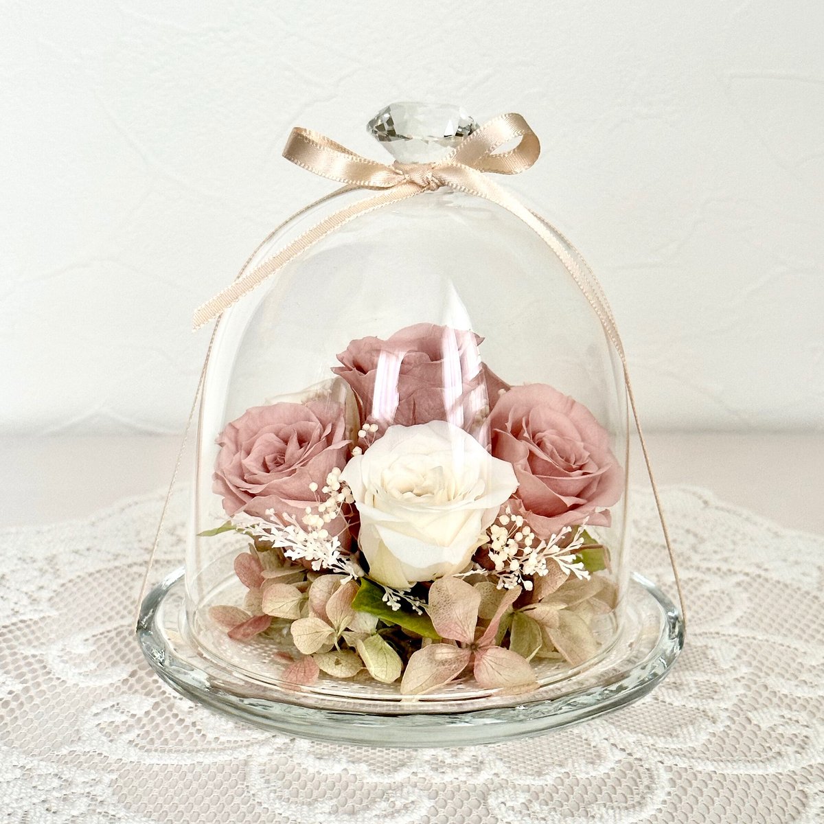 ガラスドーム バラ | aria