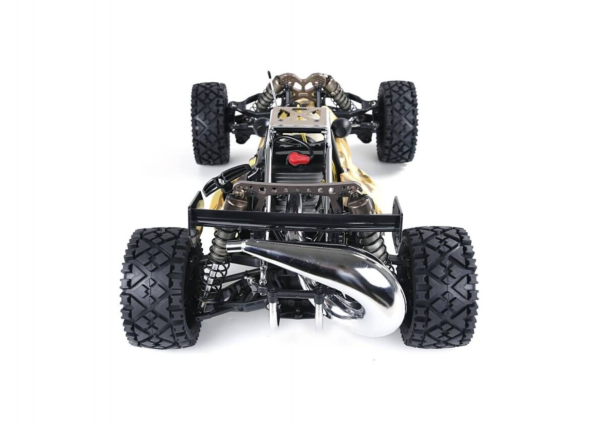 45ccエンジンRCカー 2WD Rovan Baja450A ブラックすべて揃ったエンジン