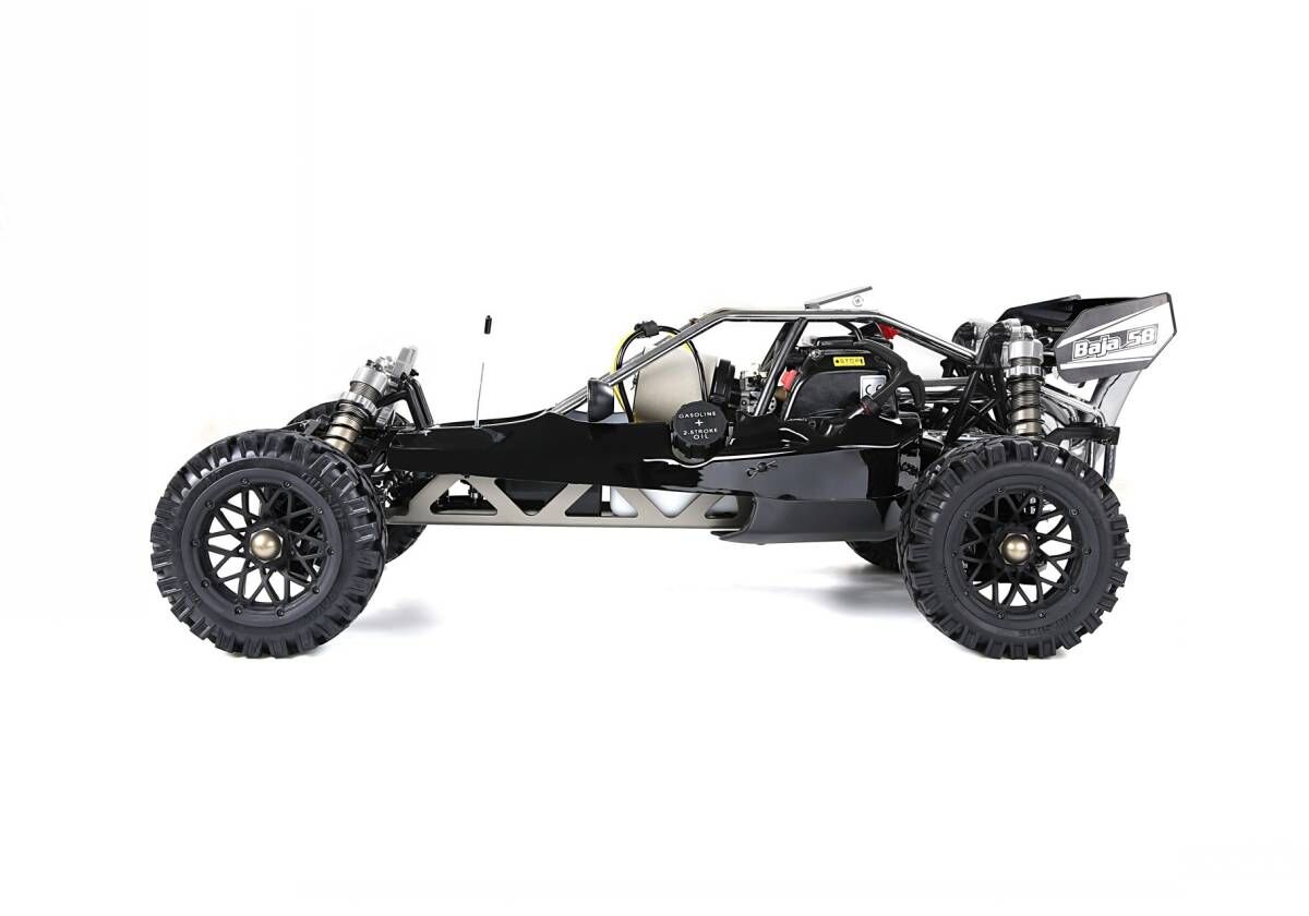45ccエンジンRCカー 2WD Rovan Baja450A ブラックすべて揃ったエンジン