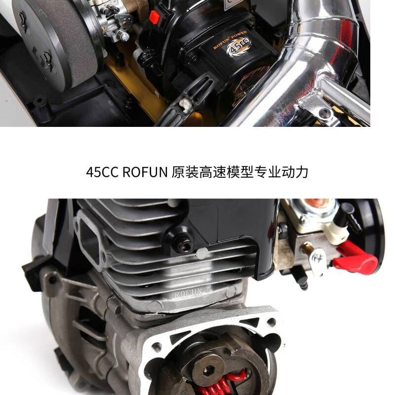 45ccエンジン4WD RCカーRovan LT450-01 すべて揃ったエンジン・受信機・サ...