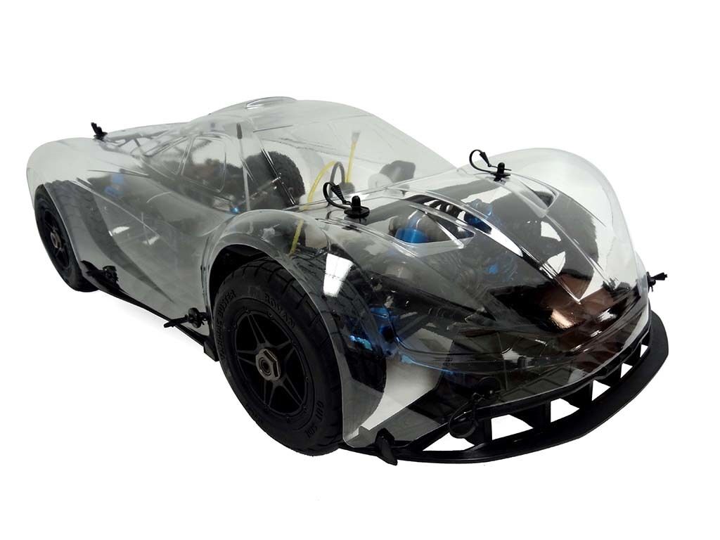 エンジンレス RCカーROFUN F5 4WD クリアモデル すべて揃ったエンジン