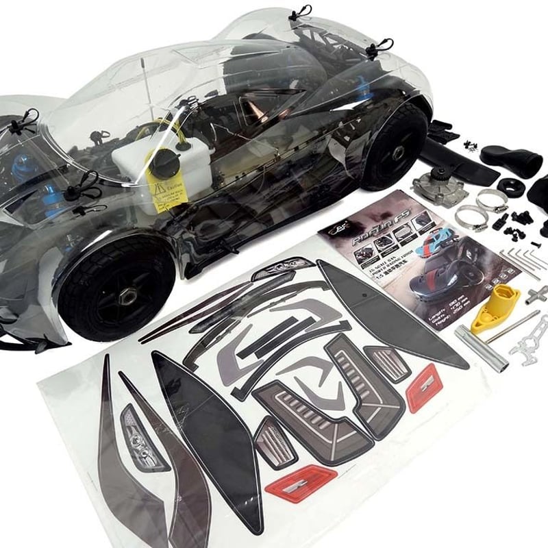 エンジンレス RCカーROFUN F5 4WD クリアモデル すべて揃ったエンジン