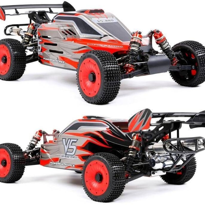45cc 4WDRCカー V5 High Class Version レッド エンジン・シャー