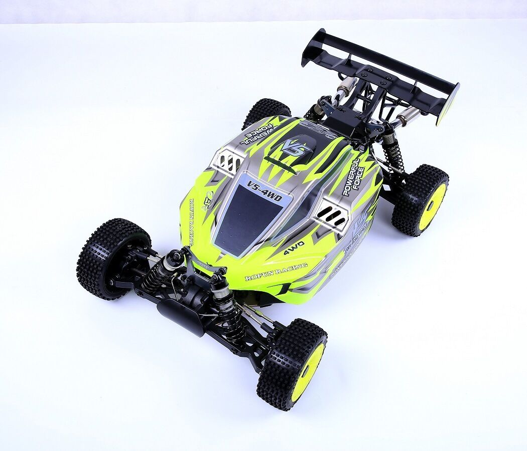 45ccエンジンRCカー V5 High Class 4WDイエローすべて揃ったエンジン