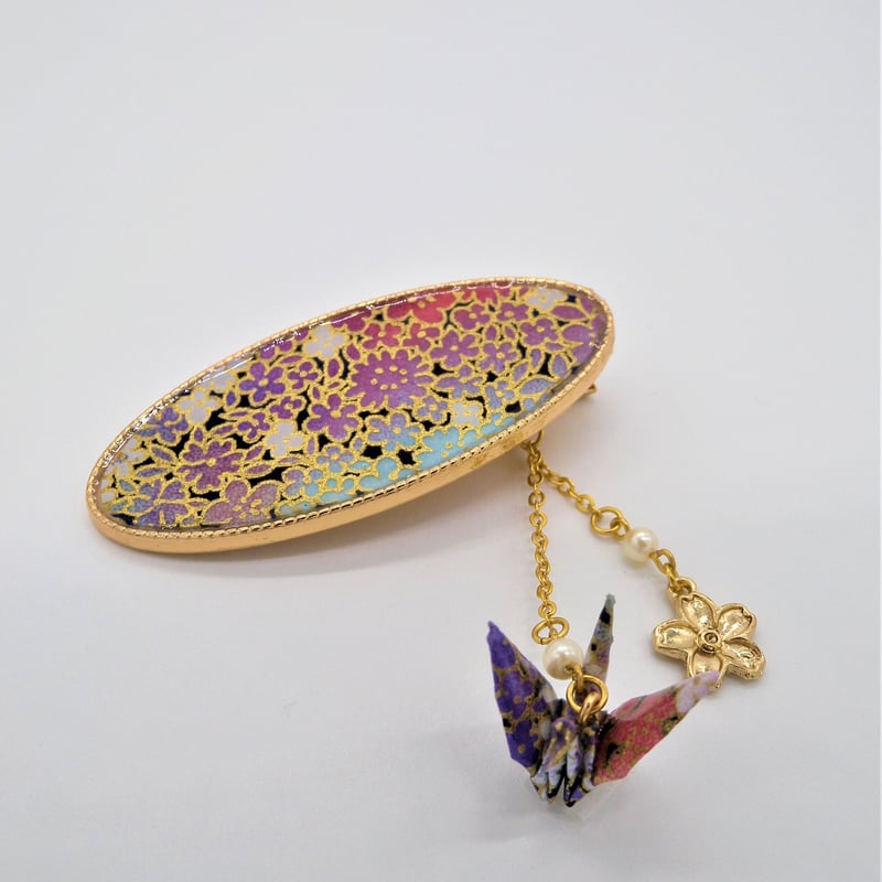 Hair clip [Hydrangea] ヘアクリップ【紫陽花】 | wagocoro or