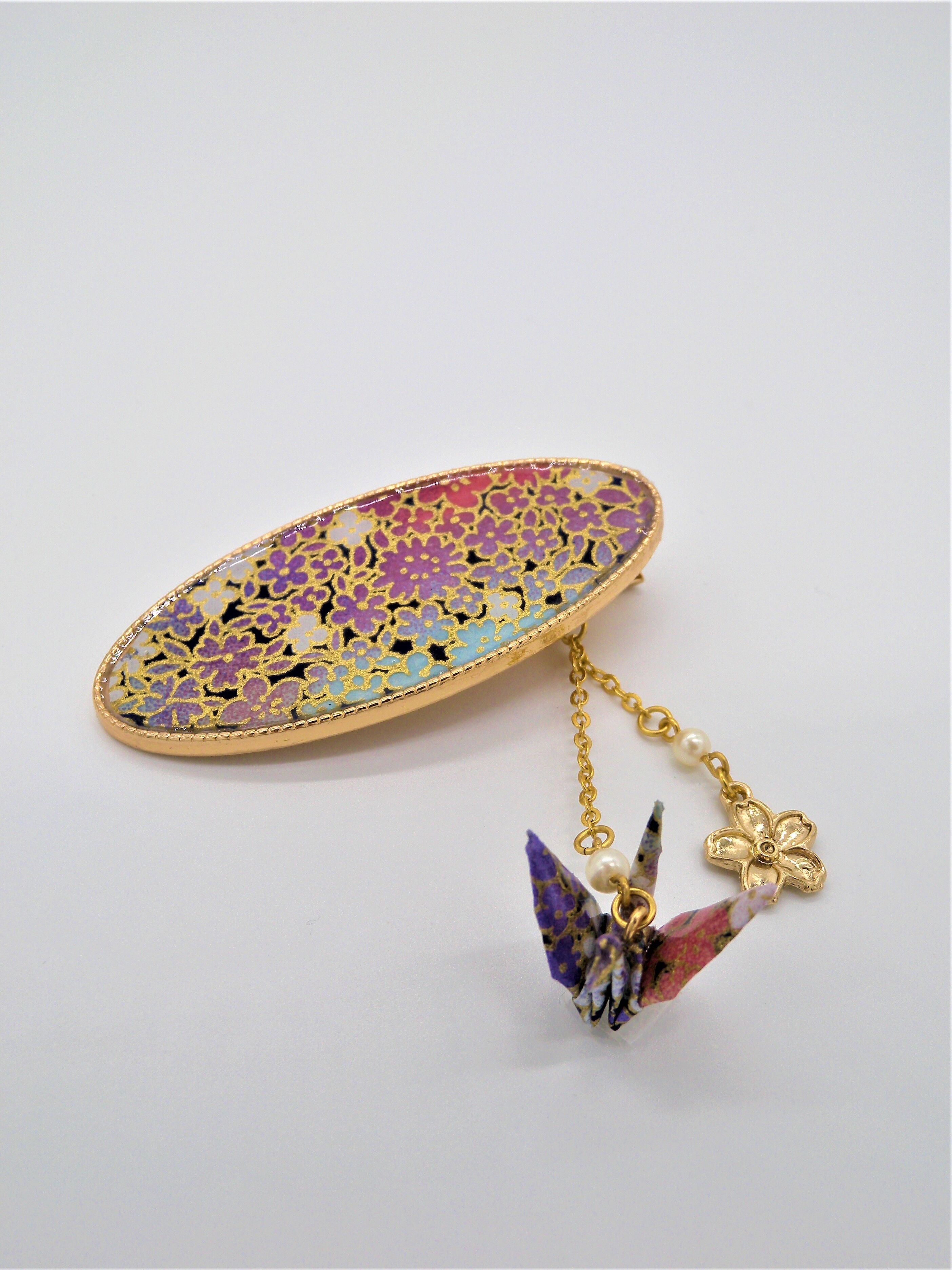 Hair clip [Hydrangea] ヘアクリップ【紫陽花】 | wagocoro or