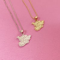 love yourself.ネックレス（うねうねロゴ）