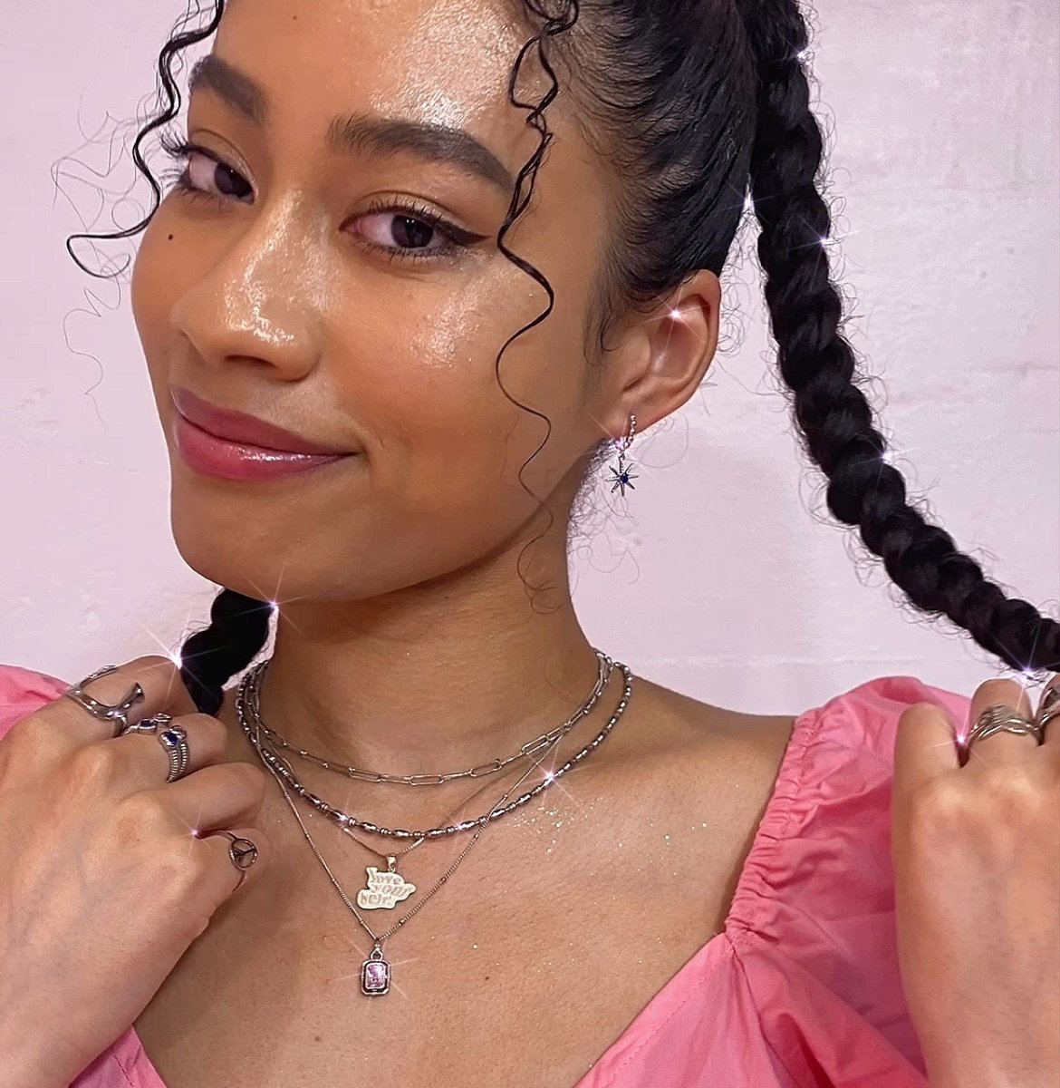 love yourself.ネックレス（うねうねロゴ） | 89xiiitokyo