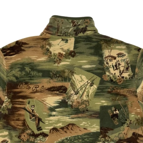 POLO RALPHLAUREN　"SKI CAMO" FLEECE PULLOVER JACKET