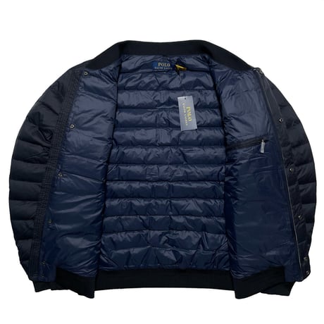 POLO RALPHLAUREN　QUILTED SHELL DOWN JACKET (NAVY)