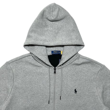 POLO RALPHLAUREN　"FLEECE" ZIP-UP HOODIE (GREY)