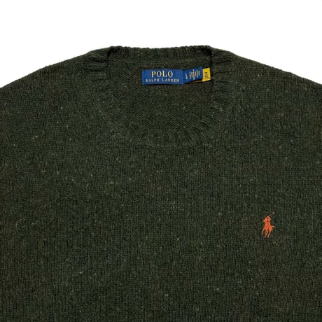 POLO RALPHLAUREN　"MOS GREEN" SWEATER