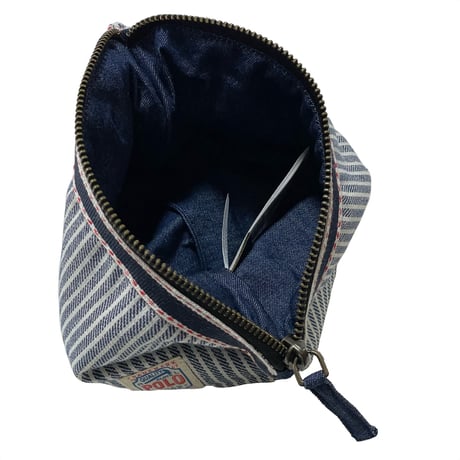 POLO RALPHLAUREN　"CAULFIELD DENIM" POUCH SET