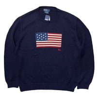 POLO RALPHLAUREN  アメリカ製 "USA FLAG" SWEATER