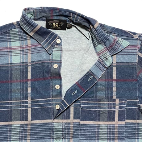 RRL RALPHLAUREN　"PLAID" POLO SHIRT