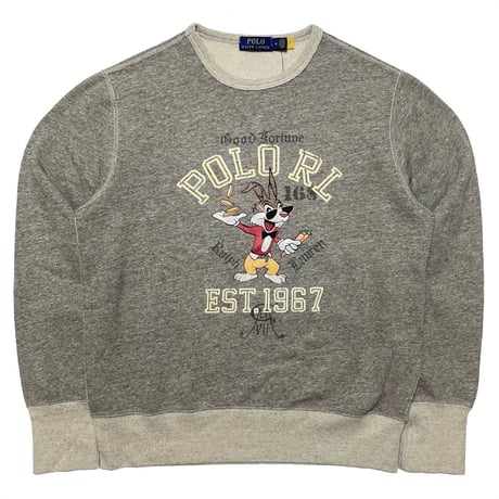 POLO RALPHLAUREN　"GRAPHIC PRINT" SWEAT SHIRT