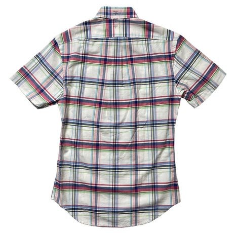 POLO RALPHLAUREN　"PLAID" BUTTON DOWN SHORT SLEEVE SHIRT