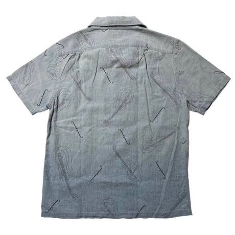 RRL RALPHLAUREN　"GUITAR PRINTED" CHAMBRAY SHIRT