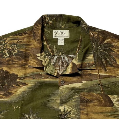 RRL RALPHLAUREN　"LINEN-BLEND" CAMP SHIRT