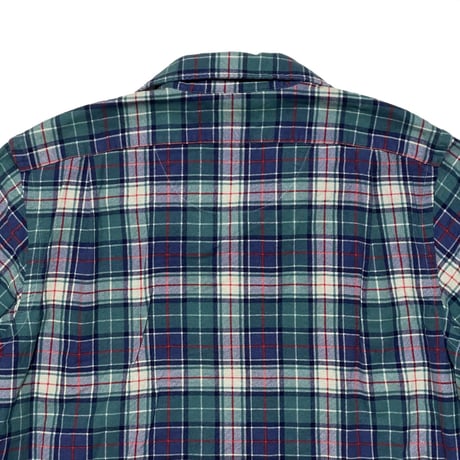 POLO RALPHLAUREN　"CHECK" L/S OPEN COLLAR FLANNEL SHIRT
