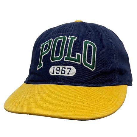 POLO RALPHLAUREN　COLLEGE BASEBALL CAP (NAVY&GOLD)