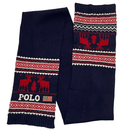 POLO RALPHLAUREN　"WINTER PATTERN" SCARF