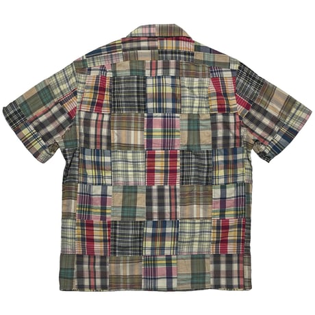 POLO RALPHLAUREN　"PATCH WORK" OPEN COLLAR SHIRT