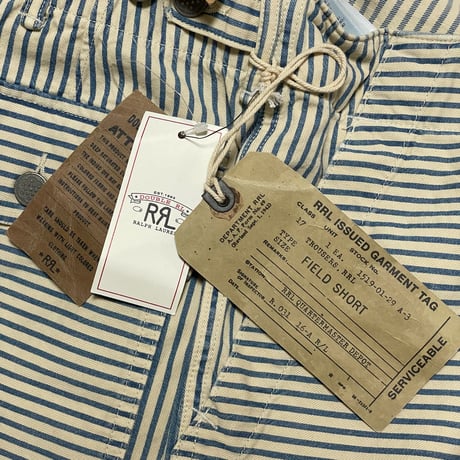 RRL RALPHLAUREN　"STRIPE" FIELD SHORTS