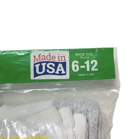 US限定　HANES　"6-pack" CUSHION ANKLE SOCKS