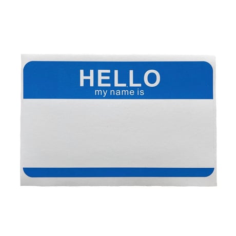 BAZIC　NAME BADGE LABELS(25枚入り)