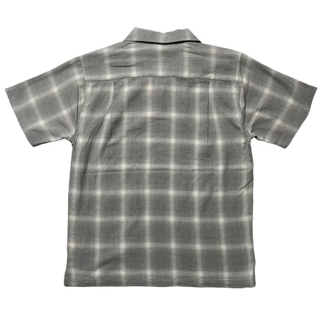 FIVE BROTHER　"GREY OMBRE" OPEN COLLAR SHIRT