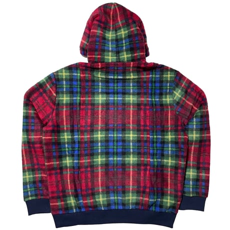 POLO RALPHLAUREN　"PLAID" FLEECE HOODIE
