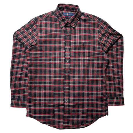 POLO RALPHLAUREN　"RED PLAID" BOTTON-DOWN SHIRT