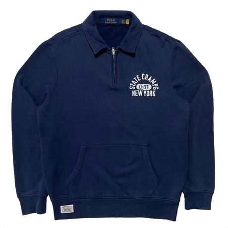 POLO RALPHLAUREN　"COLLAR" HARF-ZIP SWEAT